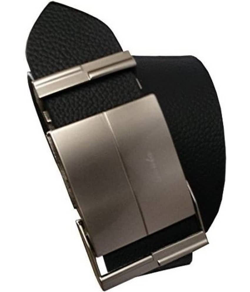 Loopa Black Leather Formal Belt
