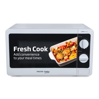 Voltas Beko, A Tata Product 20L, 700W smart solo Microwave oven (MS20MPW10, White | with Anti bacterial Inner Cavity and Large Turntable) Voltas Beko, A Tata Product 20L, 700W smart solo Microwave oven (MS20MPW10, White | with Anti bacterial Inner Cavity