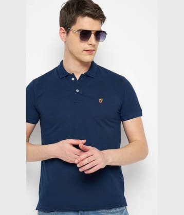 RELANE Pack of 1 Cotton Blend Regular Fit Solid Half Sleeves Men's Polo T Shirt ( Maroon )