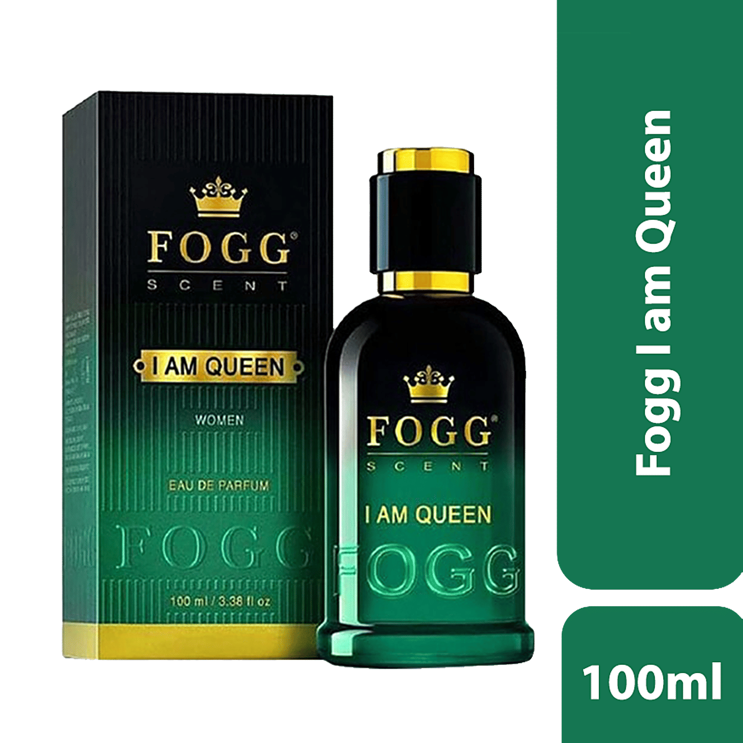 Fogg I Am Queen Scent - Eau De Parfum, Womens Perfume, Long-Lasting Fresh & Floral Fragrance, 100 Ml