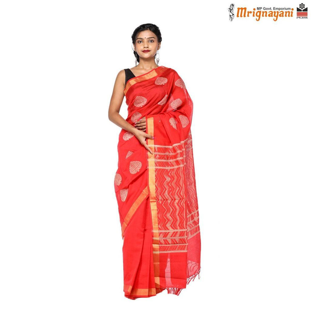 HANDLOOM KOSA SILK SAREE WITH BLOUSE (SKU - 1ST101091218, SAREE - 1291) - Sarees | Buy online on ZillyBuy