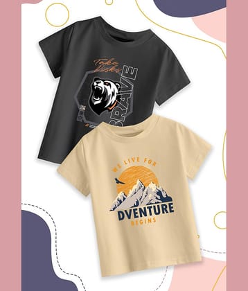 RUNSTARS Pack of 1 Boys Cotton Polo T-Shirt ( Multicolor )