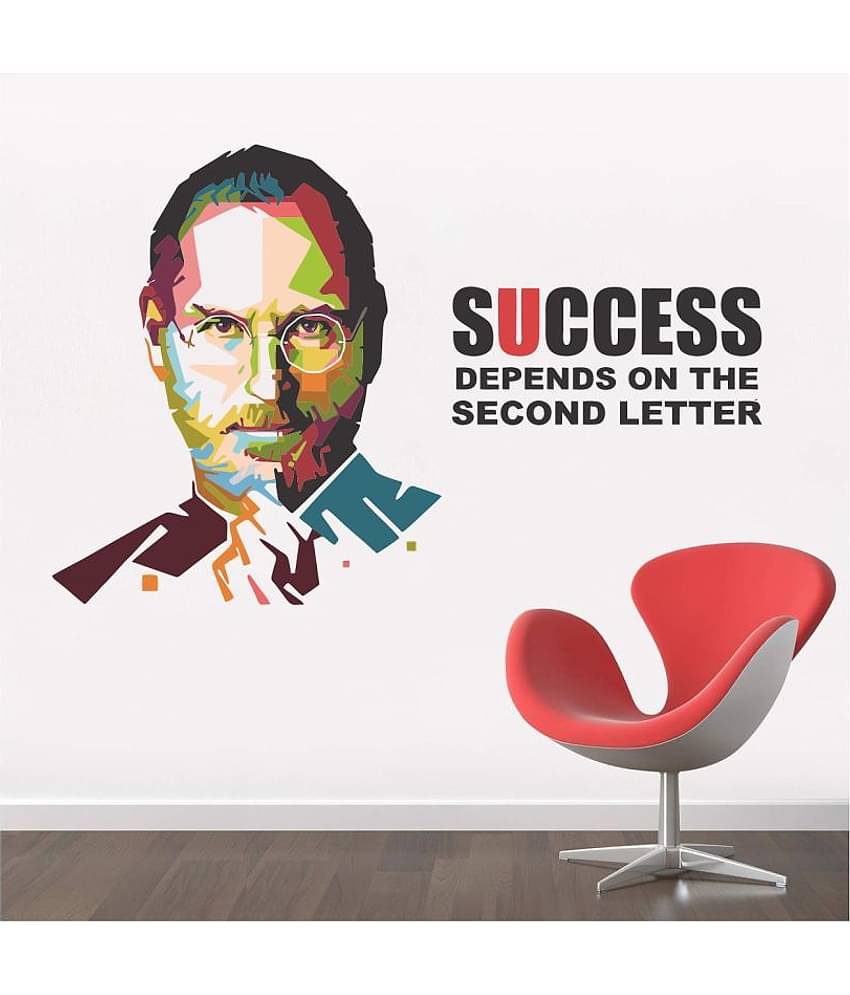 Asmi Collection Steve Jobs Motivational Quotes Wall Sticker ( 70 x 110 cms )