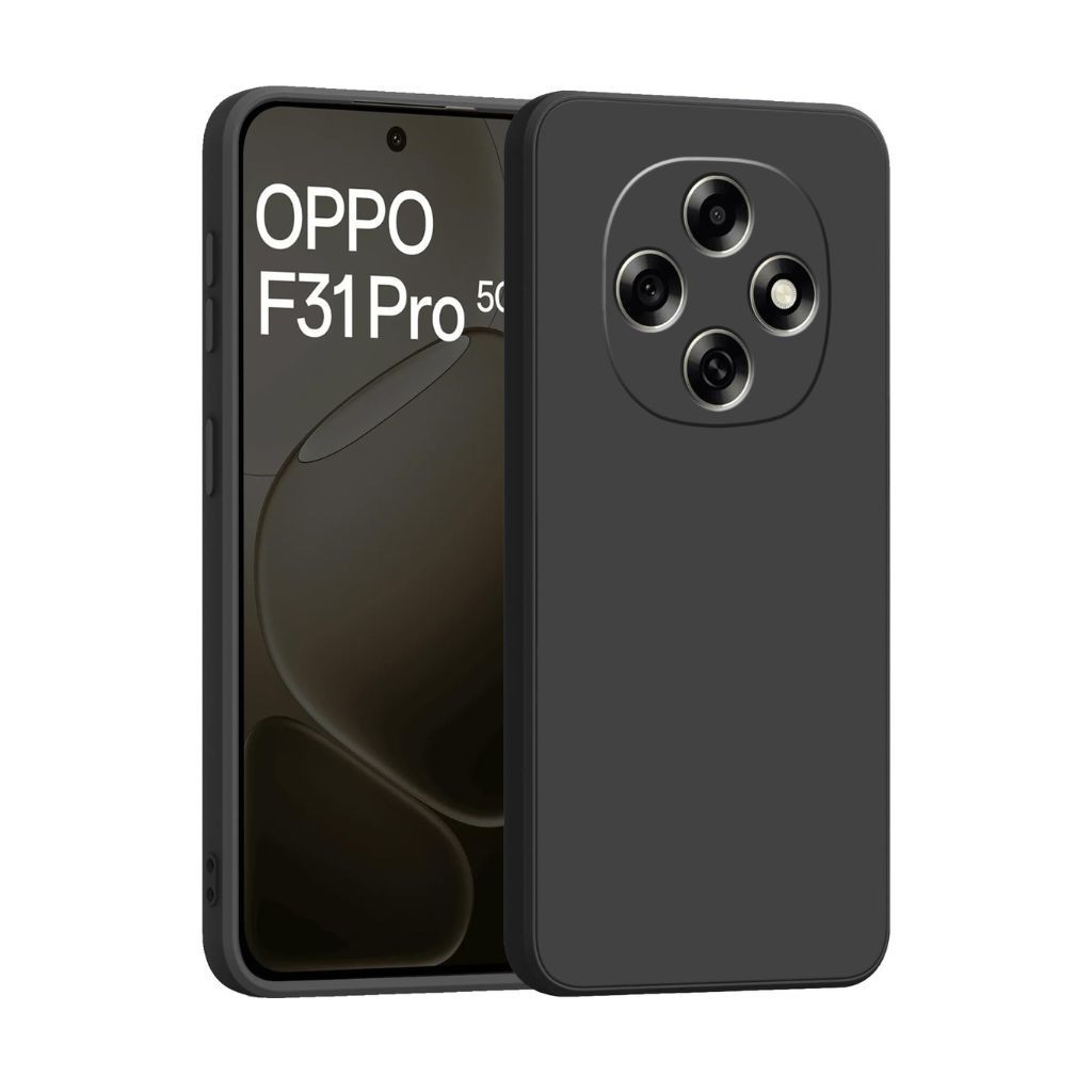 V3Deals Imported Protective Phone Case Compatible for Oppo F31 Pro 5G, Shockproof Design with Raised Camera and Screen Edges, Soft Flexible Silicon Material, Slim Fit with Non-Slip Matte Finish