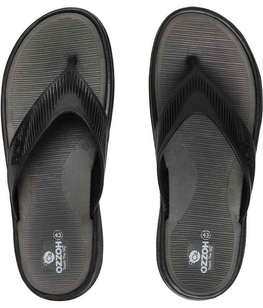 OZZOH Black Men's Daily Slipper