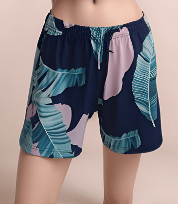 Fablush Women's Shorts Athleisure | Fb003-Blue / S