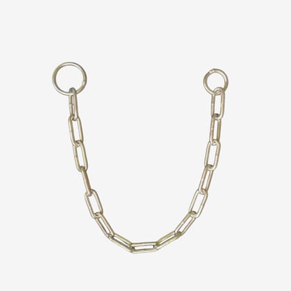 1.5 Feet Stainless Steel Lock Chain � Polished Heavy-Duty Mild Steel, Versatile for Gates, Fences, Luggage, Cycles, and Bikes