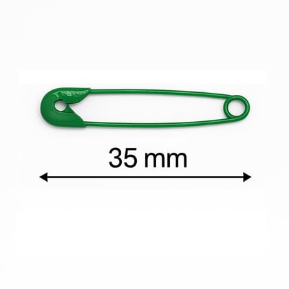 Colour Safety Pins for Women � 24 Pieces � 35 mm Long � Painted Multicolour Stainless Steel � Saree & Dupatta Fastening Pins � Craft Accessories � for Everyday & Creative Needs