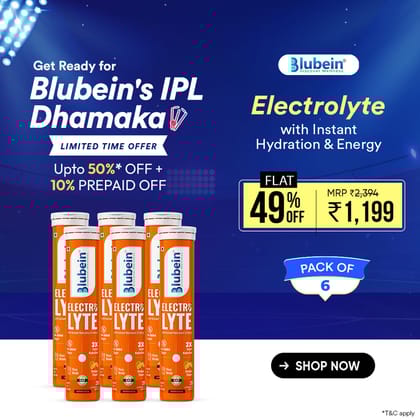 Electrolyte for Instant Rehydration-Pack of 6 / Orange