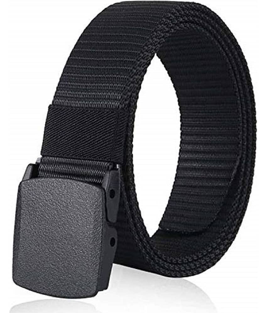 Esstain - Black Nylon Men's Casual Belt ( Pack of 1 )