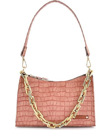 Lychee Bags Shoulder Bag PU Set of 1 ( Pink )