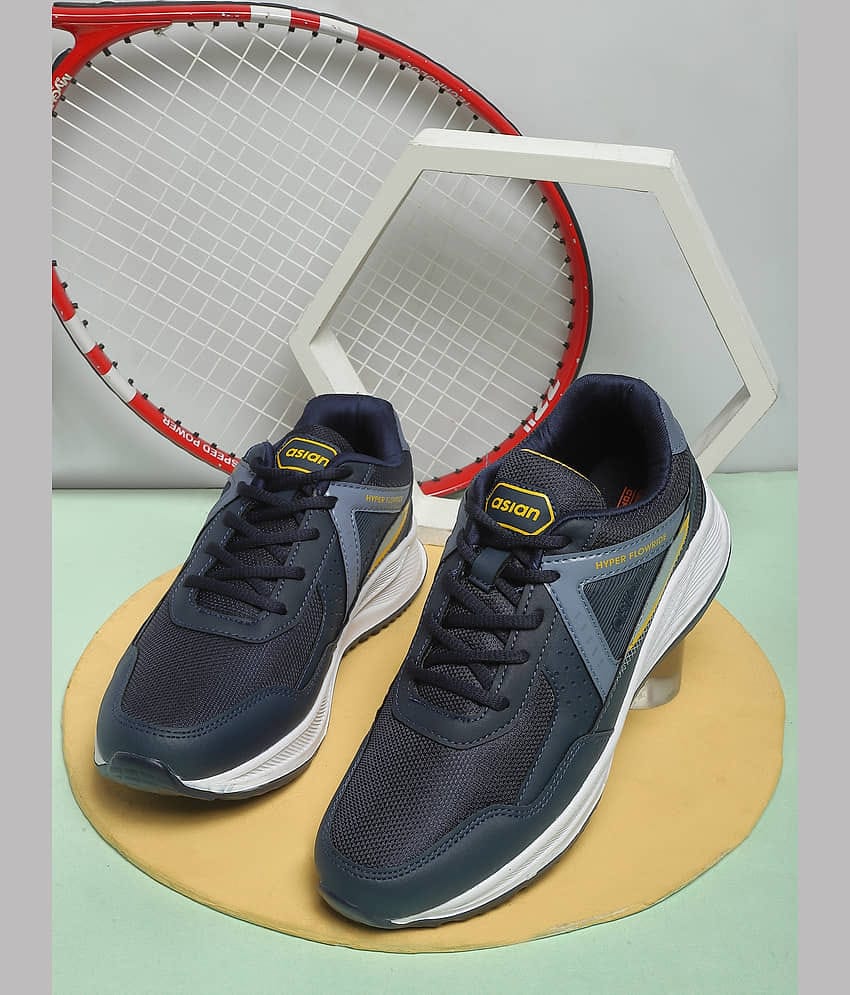 ASIAN TURBO-13 Navy Blue Men's Sports Running Shoes