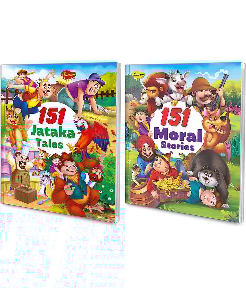 Sawan Present Set Of 2 Story Books | 151 Series | Jataka Tales & Moral Stories