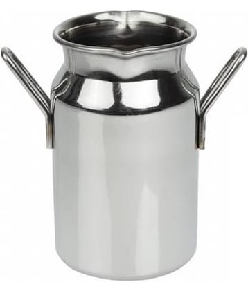 Dynore Milk Churn Large Steel Silver Milk Container ( Set of 1 )