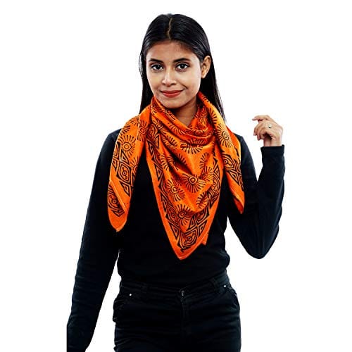 Eri Silk Printed Scarf Yellow