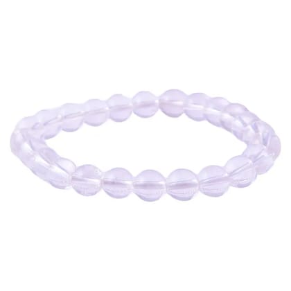 Clear Quartz Bracelet Healing and Vastu, Meditation, Protection Stylish Bracelet for Girls/Boys/Women(KI_155)  by Krishna Impex