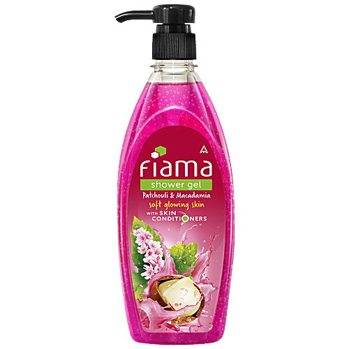 Fiama Shower Gel With Skin Conditioners - Patchouli & Macadamia, For Soft, Glowing Skin, 500 ml