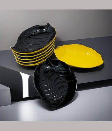 kitchrox 12 Pcs Melamine Multi Color Platter