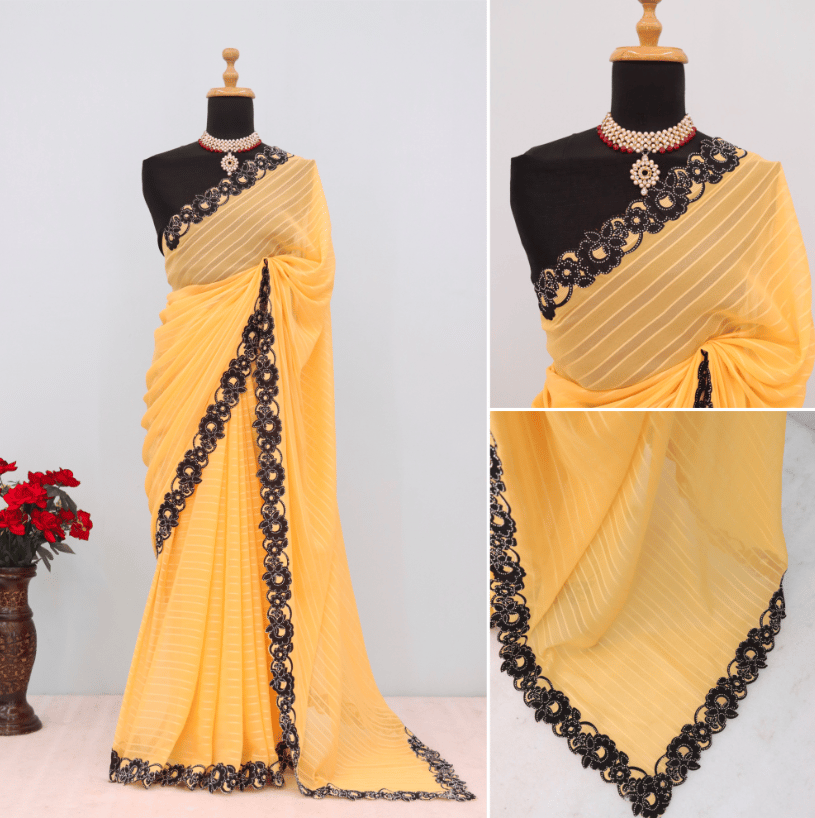 womens partywaer saree