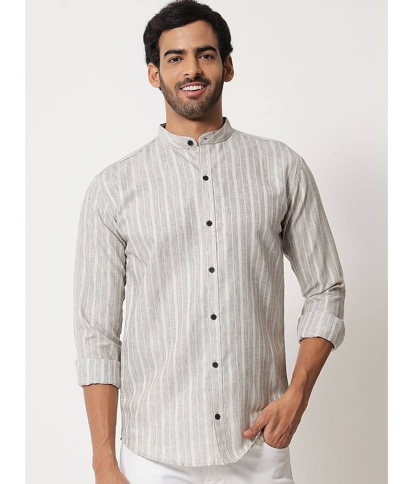 VERTUSY - Beige Cotton Regular Fit Men's Casual Shirt ( Pack of 1 )