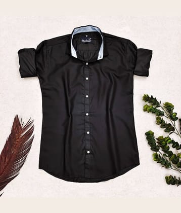 Bluedove Cotton Blend Regular Fit Solids Full Sleeves Men's Casual Shirt - White ( Pack of 1 )