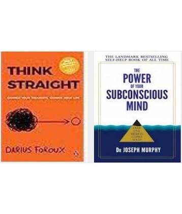 ( combo of 2 books ) Think Straight + The Power of your Subconscious Mind ( paperback )