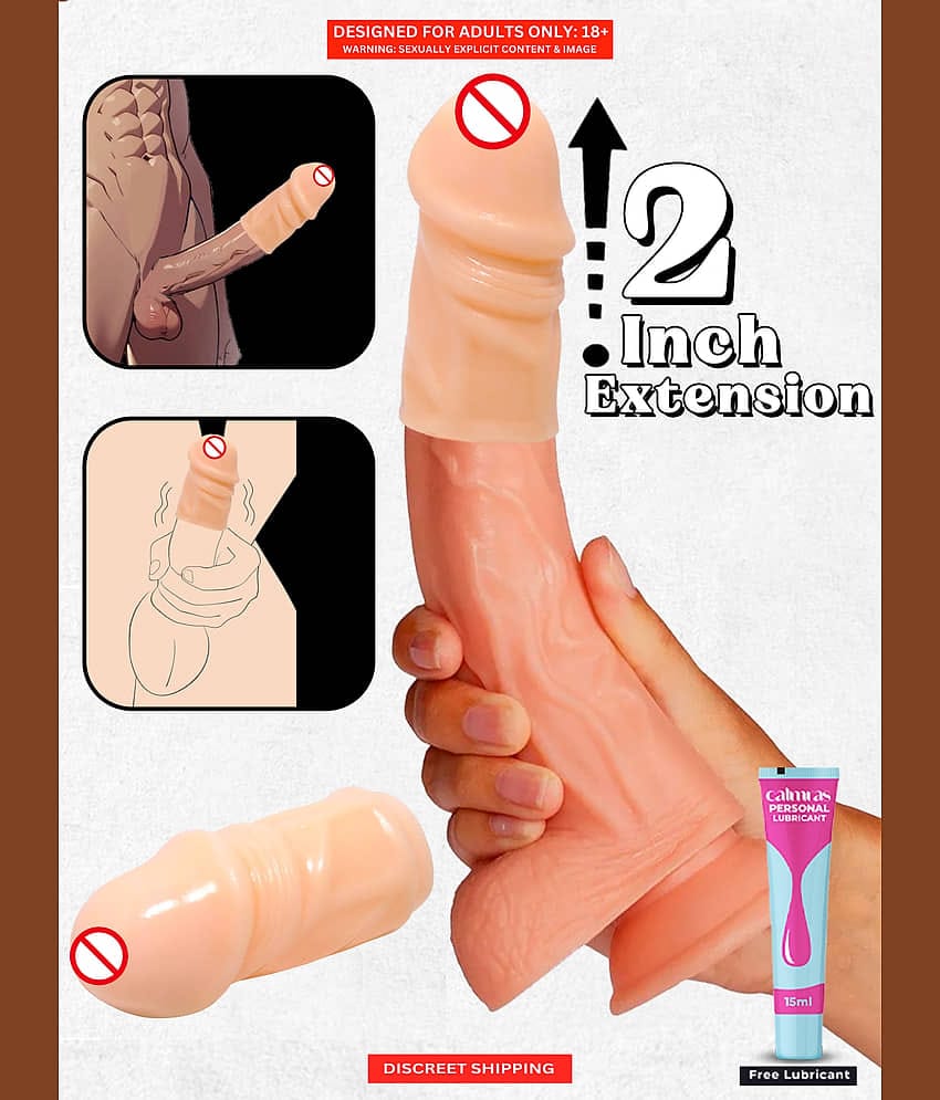 Penis Enhancer Dildo- Enhance Performance Growth Solution Male Penis Enhancer Toy | Comfortable and Easy to Clean Perfect for Couples Play
