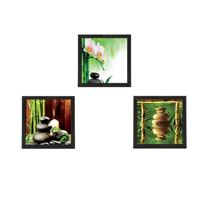 Set Of 3 Natural Beauty Shots Satin Matt Texture UV Art Painting