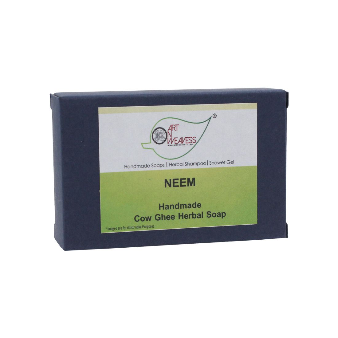 Artnweavess Neem Cow Ghee Herbal Soap, 100 gm - Pack of 2