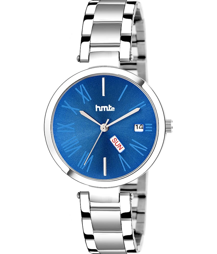 HMTe - Silver Metal Analog Womens Watch