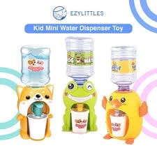 Cute Mini Water Dispenser for Children Mini Drinking Fountain Pumps Water Juice Milk Drinking Fountain clay toy with Multicolored Clay Art Simulation Cartoon