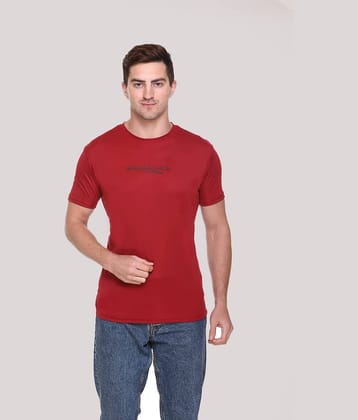 RF RAVES - Red Polyester Regular Fit Men's T-Shirt ( Pack of 1 )
