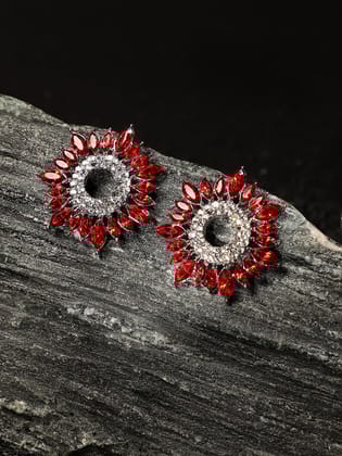 Contemporary Studs Earrings-Earrings / Silver / Studs