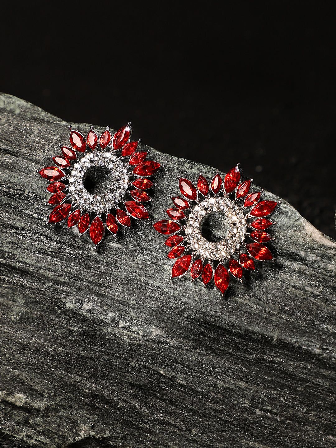 Contemporary Studs Earrings-Earrings / Silver / Studs