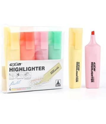 Highlighter Pen | Pastel Color | Chisel Tip Marker Pen | Water-Based | Quick Dry