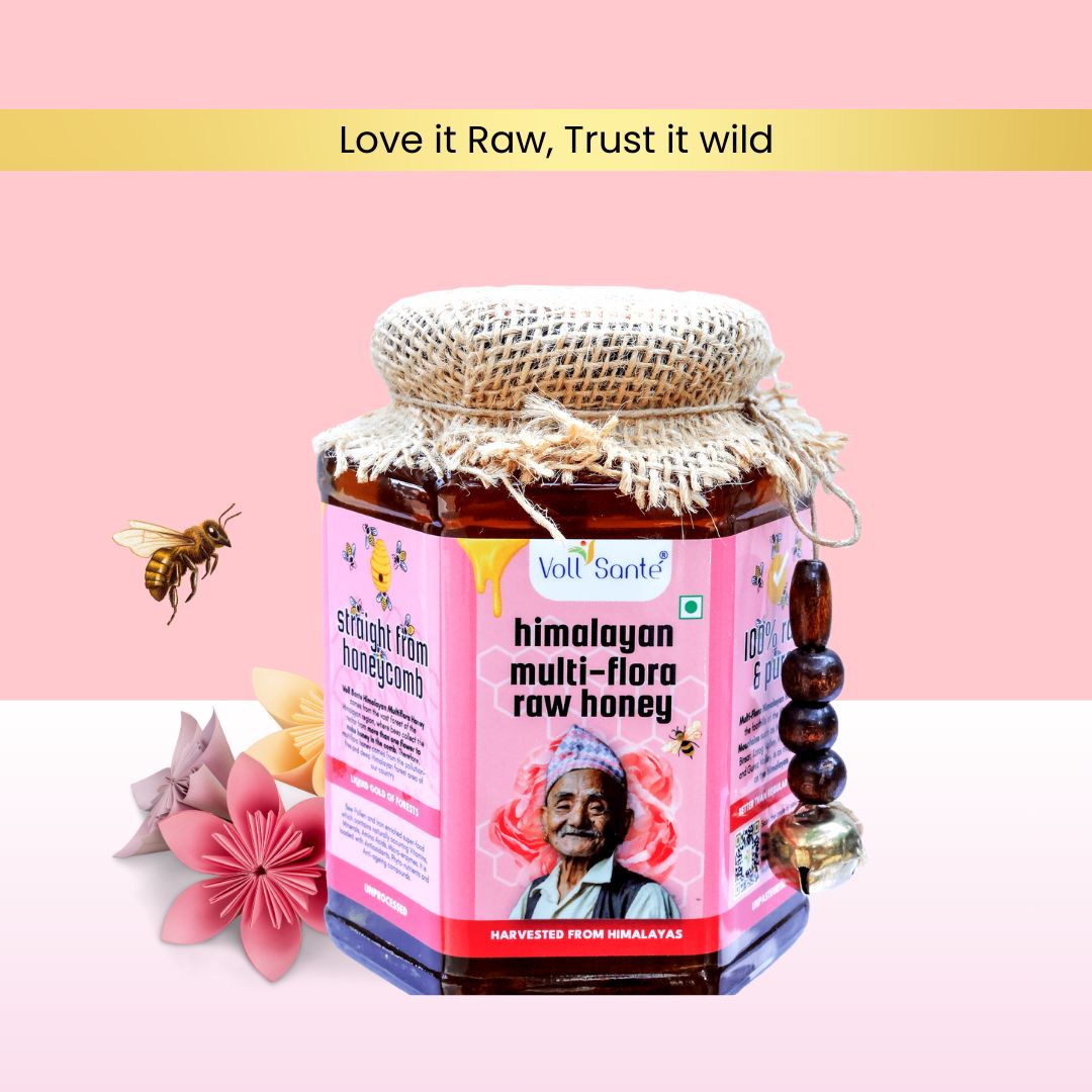 Seven Sages Himalayan Multi-flora Raw Honey: Jar of 500g-Buy 1