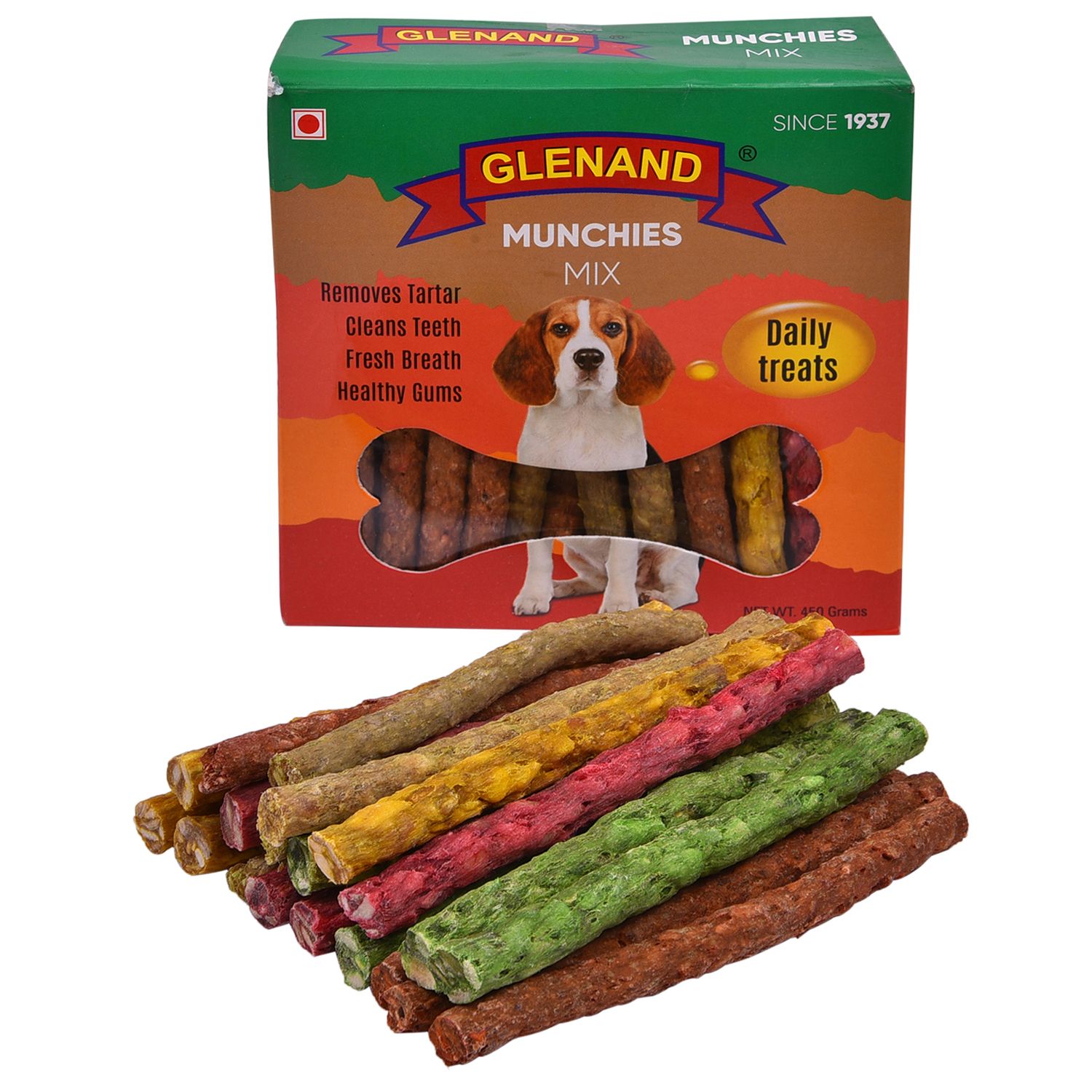 Glenand Dog Munchies 450g Mix Box