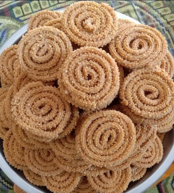 Samarth Bhajani Chakli (500g) | Roasted Multigrain Snack | Spicy Tea-Time Treat