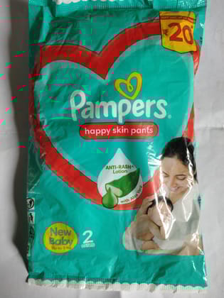 Pampers Happy skin pants Anti-rash Lotion With aloe NB upto 5kg 