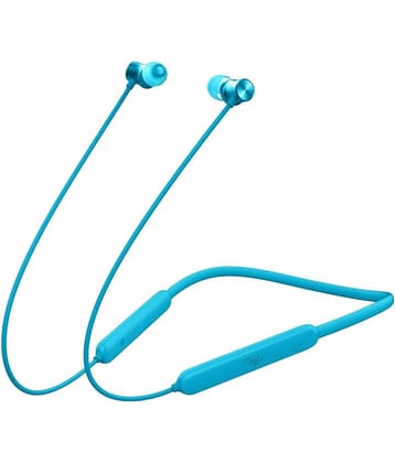 itel IEB-54 Bluetooth Bluetooth Neckband In Ear 35 Hours Playback Powerfull bass IPX5(Splash & Sweat Proof) Blue