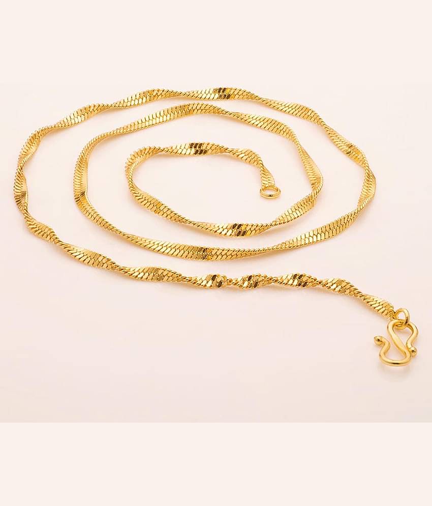 Fashion Frill Gold Plated Classy Chain for Men & Boys