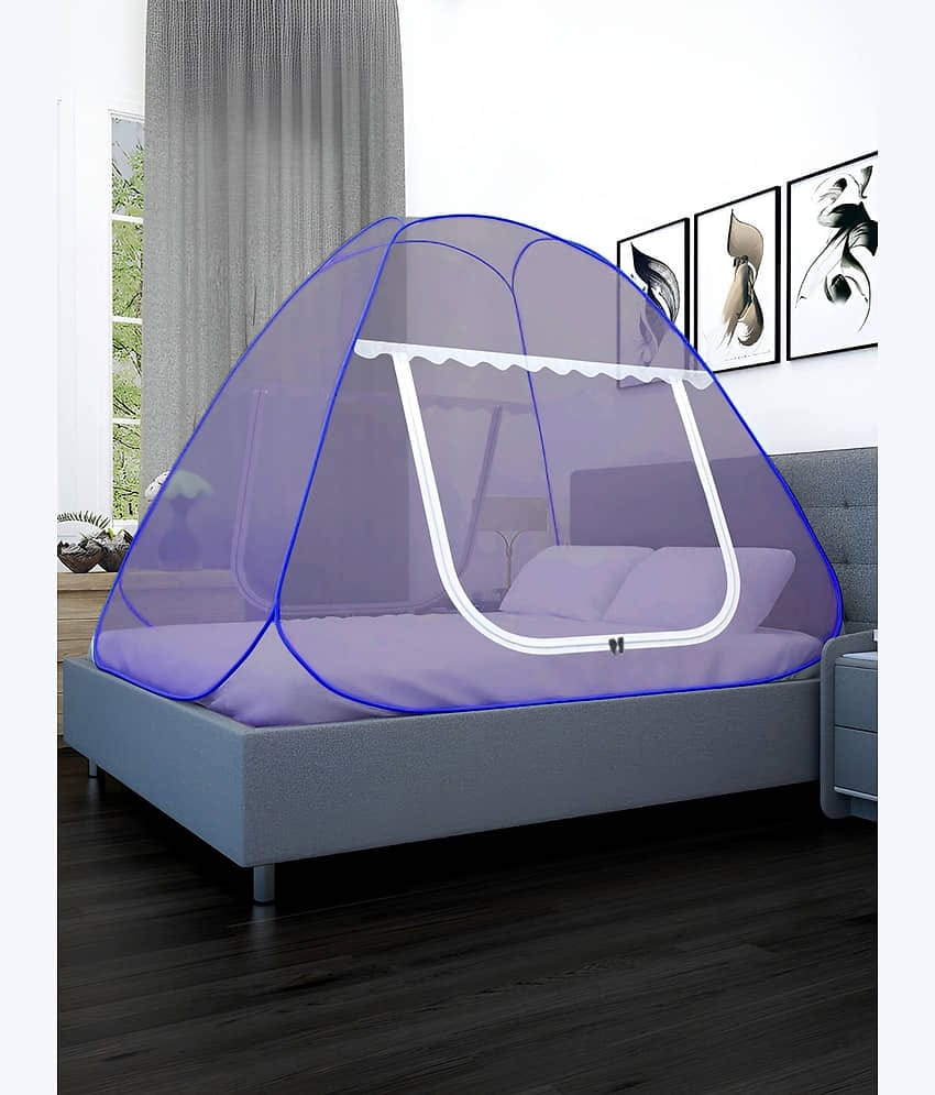 Klotthe - Blue Polyester Tent Mosquito Net ( Pack of 1 )