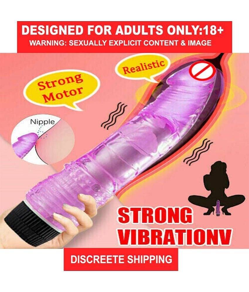 9" LONG & SOFT SEXY REAL FELLING RANDOM COLOURED JELLY VIBRATING DILDO FOR SEXY GIRLS VAGINA - BY KAMAHOUSE(LOW PRICE)