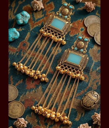 Bhagya Lakshmi Gold Jhumki Earrings ( Pack of 1 )