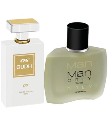 CFS Oudh White & Man Only Black EDP Long Lasting Perfume