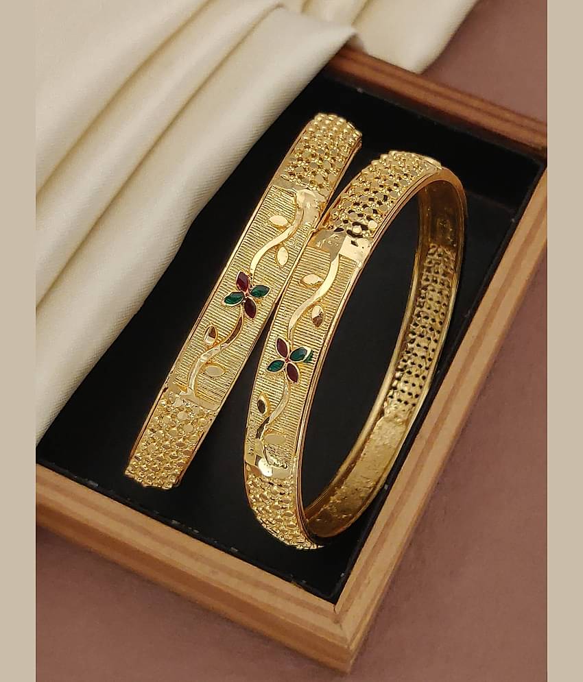 Shivay Fashion Gold Bangle Set ( Pack of 1 )