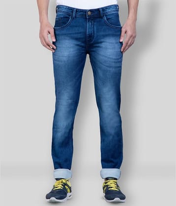 HJ HASASI - Blue 100% Cotton Regular Fit Men's Jeans ( Pack of 1 )