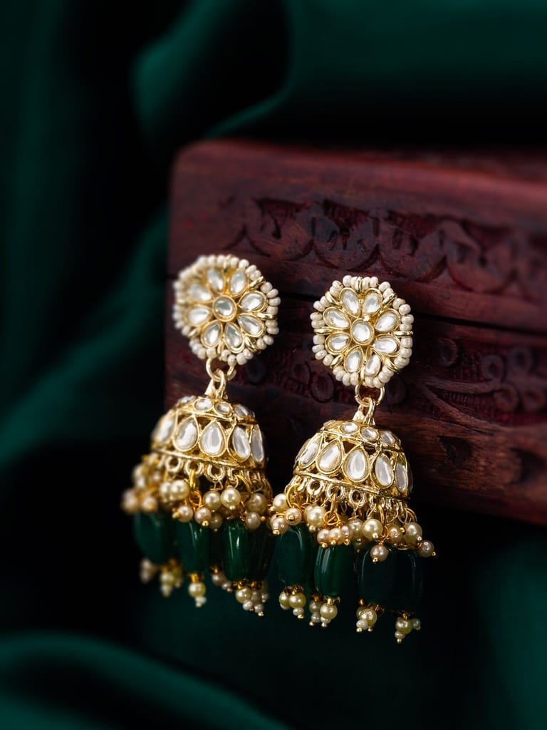 Morison Golden Stud Earrings Effortless Simplicity - Earrings | Buy online on ZillyBuy