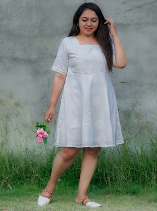 Fairytale White Cotton Dress-XS