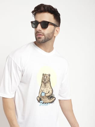 BLACK OVERSIZED BEAR T-SHIRT - XL
